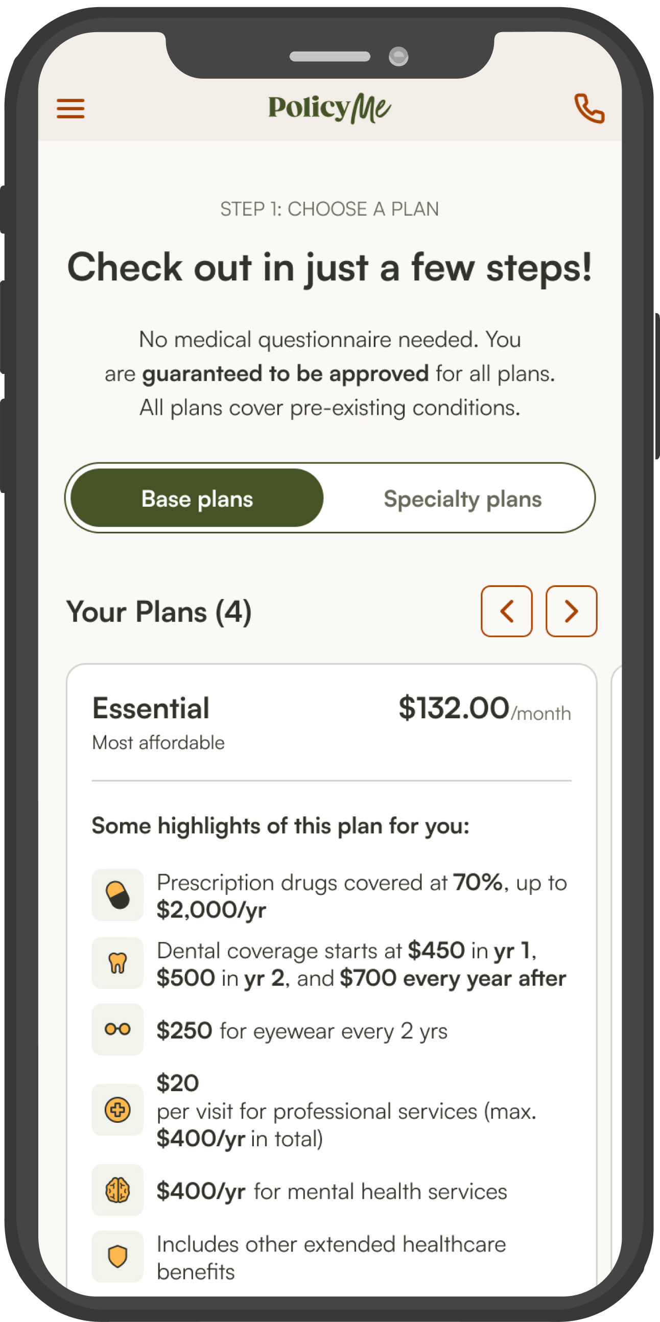 policyme mobile 3